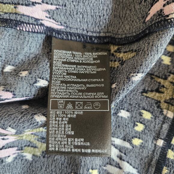 ba&sh Naia Dress Boho Printed Ikat Black Relaxed Mini Flowy Women Medium - Picture 13 of 14